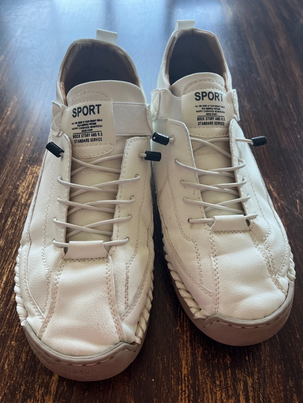 SPORT White Athletic Lace-Up Women's Sneakers